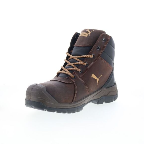Puma Safety Mens Tornado Soft Toe CTX Mid Waterproof EH SR Brown Boots (NWT) - Picture 4 of 7